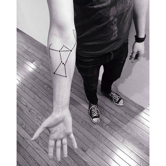 Orion Constellation Tattoo On Arm