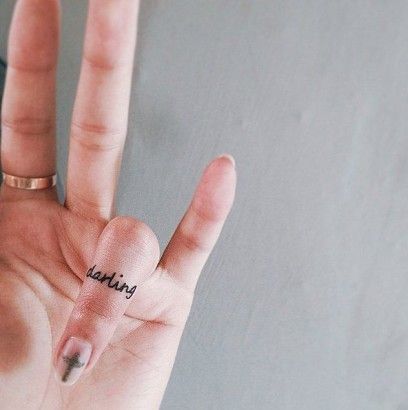 Cute ring tattoo for women