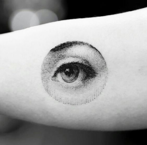 Detailed eye tattoo by Sanghyuk Ko