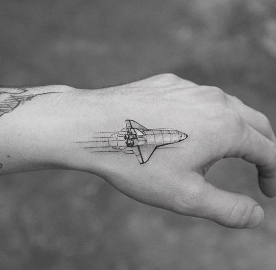Rocker tattoo on the hand