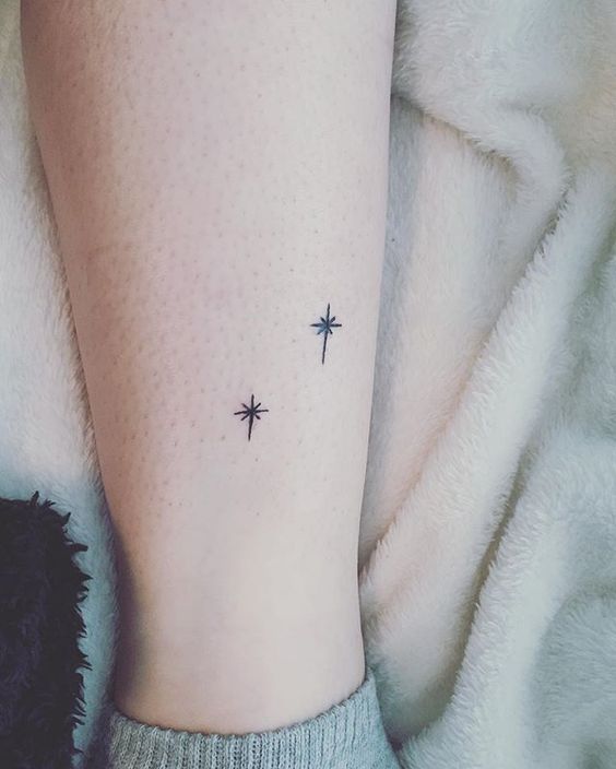 Two star tattoo for the children
