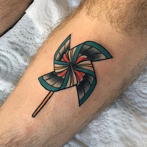 Windmill tattoo design