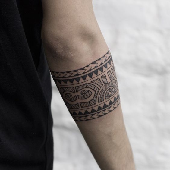Another polynesian armband tattoo