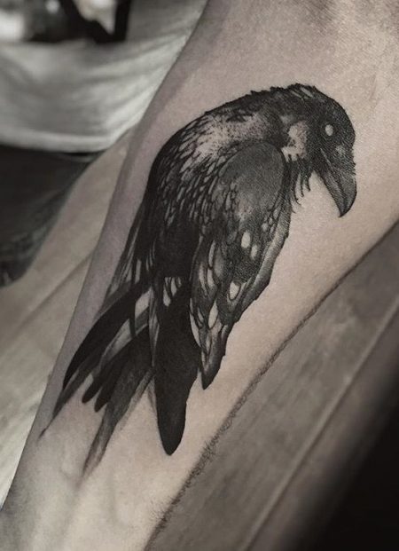 Raven Tattoo: 30 Images That Will Prove This Bird Is Way Cooler Than ...