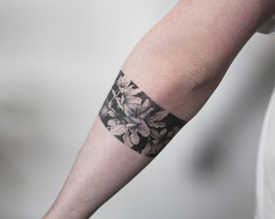 Cherry blossom armband tattoo