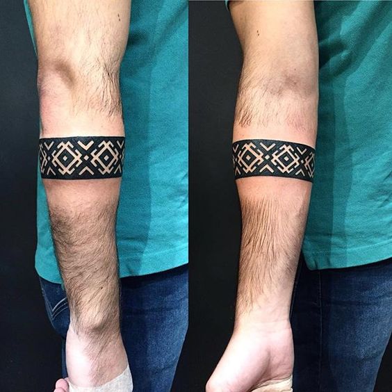 Pagan pattern armband tattoo