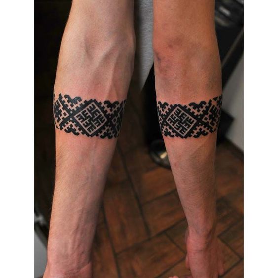 Pagan style armband tattoo