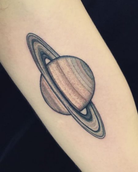 Saturn Tattoo: 42 Best Examples of This Majestic Planet You Will ...
