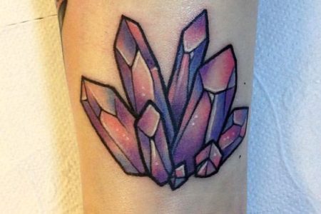 Crystal Tattoo: 42 Timeless Gemstone Tattoo Ideas That Attract Good Luck
