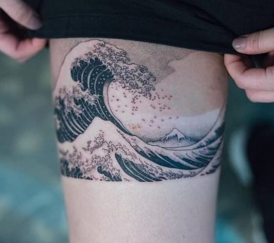 The great wave off kanagawa tattoo by oozy