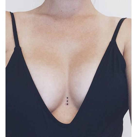 Three dots tattoo