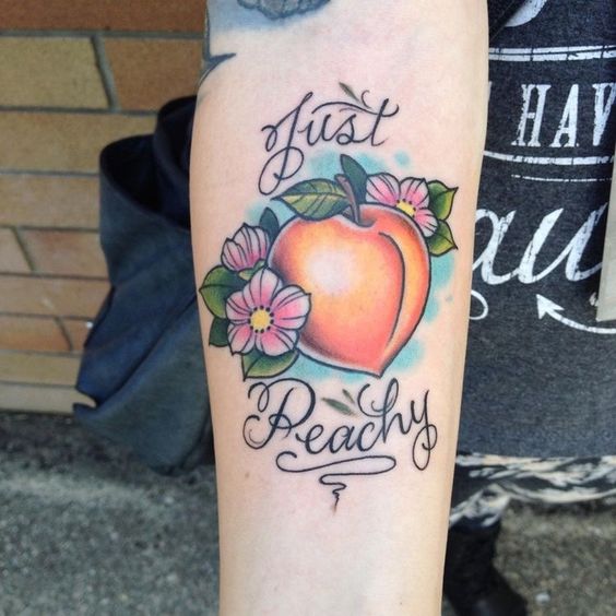 Just peachy tattoo