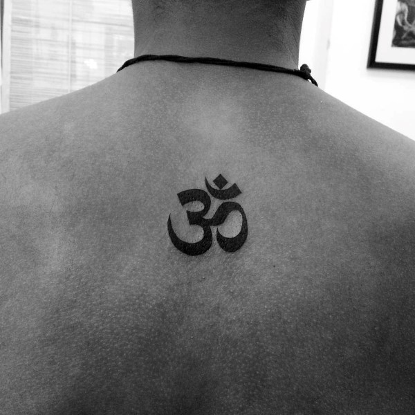 Meditation temporary tattoo done on the bicep