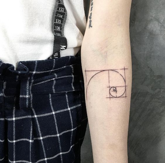 Golden Ratio Tattoo 30 Ideas Of The Most Mystical Symbol In Our Universe