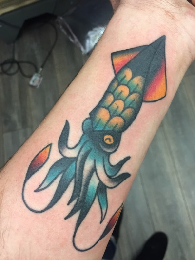 Squid on the wrist