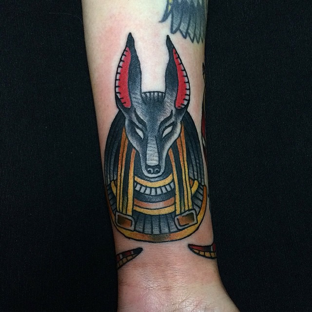 Traditional style anubis head