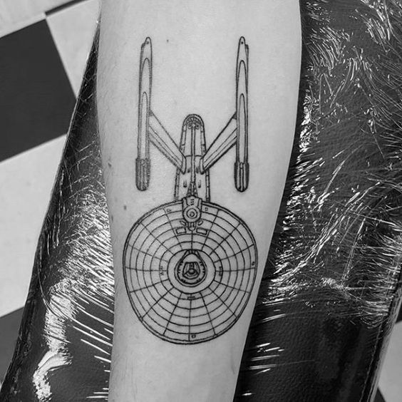 Uss enterprise starship tattoo