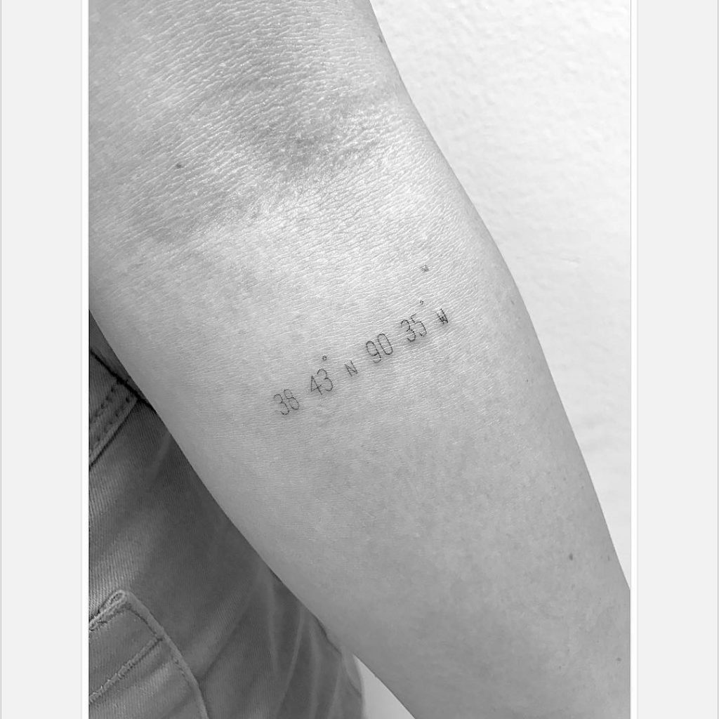 Single needle micro coordinates tattoo