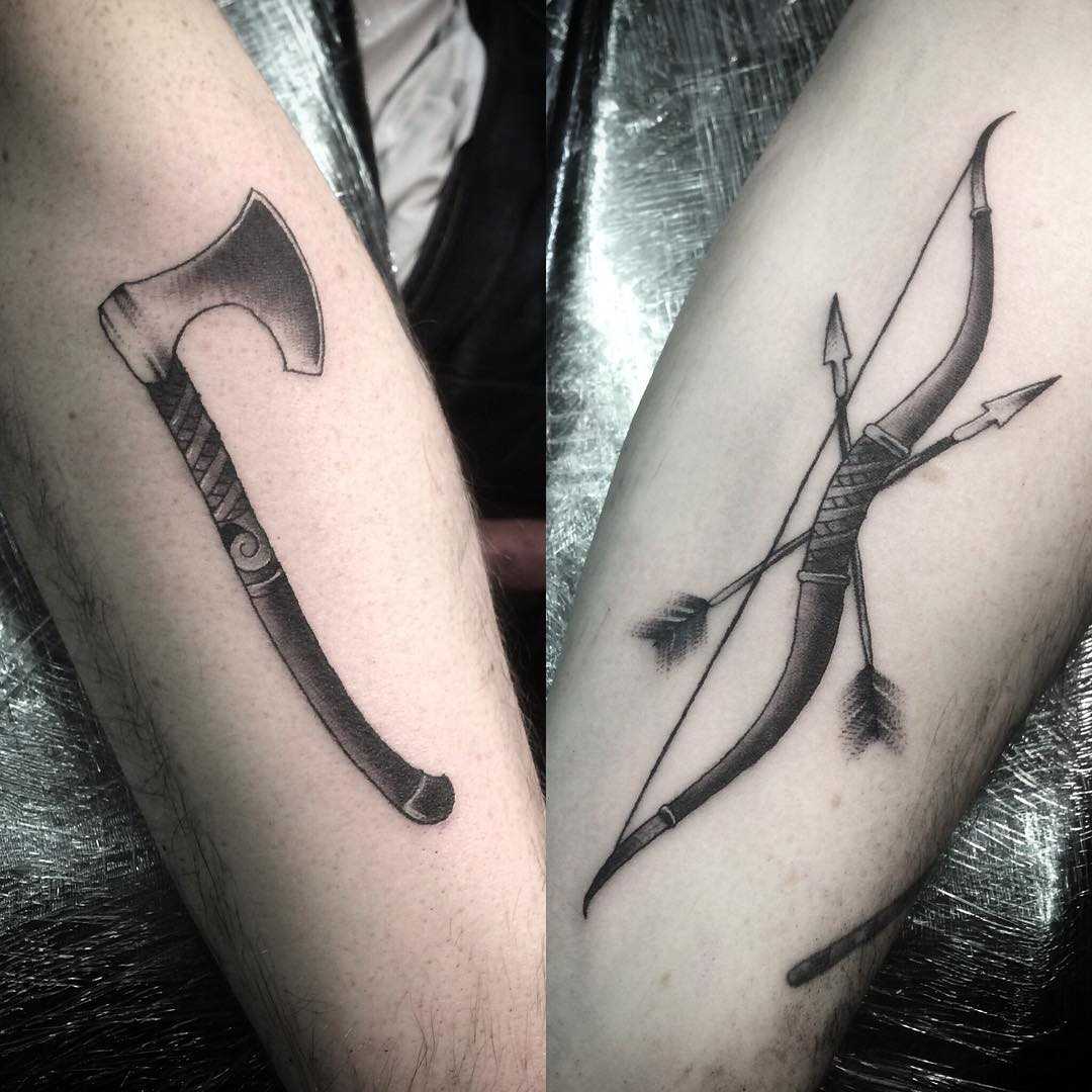 Bow And Arrow Tattoo Ideas For Passionate People🏹