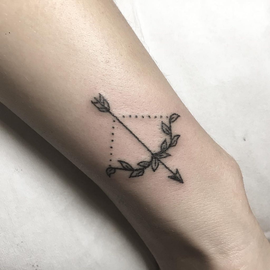 What does a bow and arrow tattoo mean