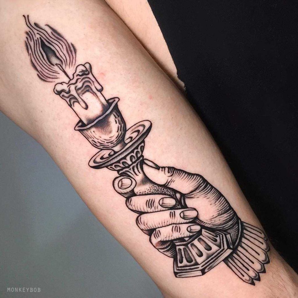 Candle Tattoo Ideas That Will Remind You Of The Eternal Presence 🕯️