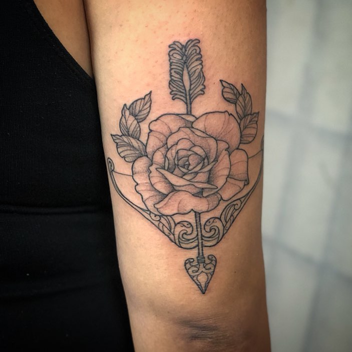 Floral bow and arrow by Kai Smart