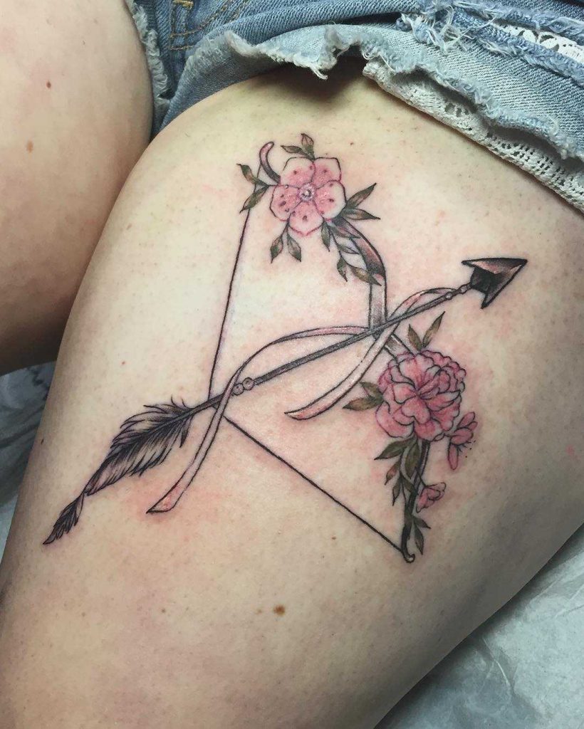Floral bow and arrow by Kaysee Shuster