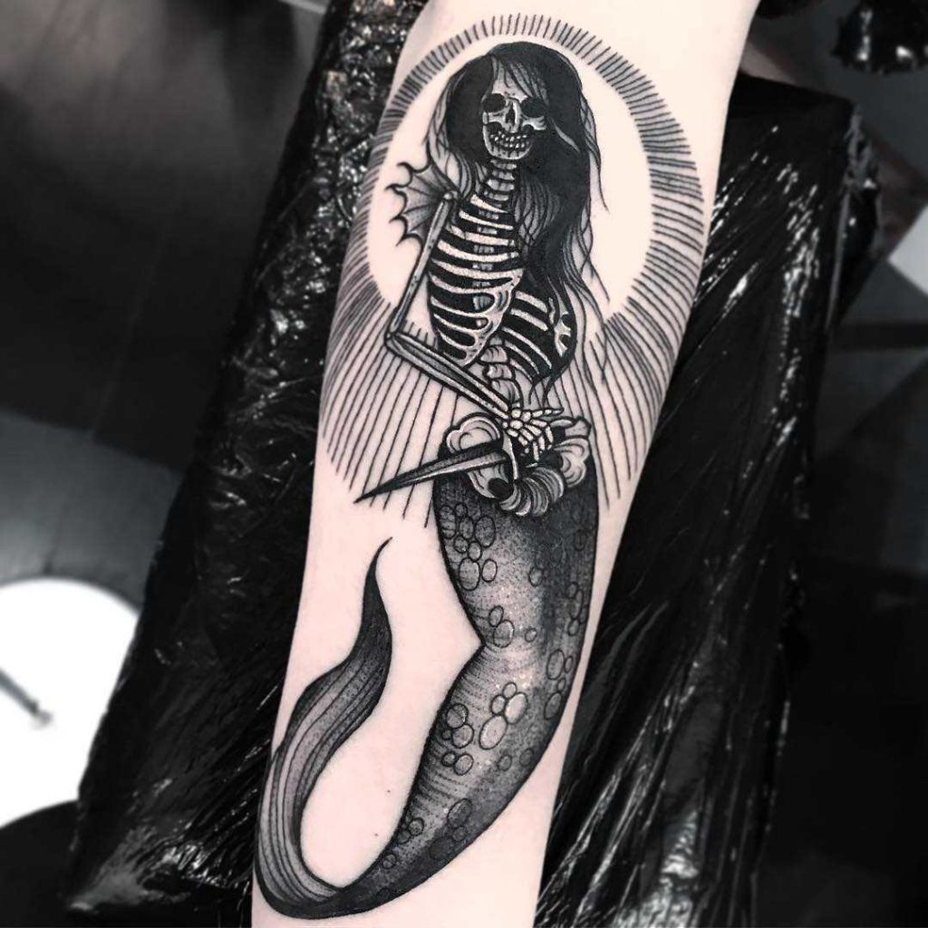 Mermaid skeleton by Haylie Farrell