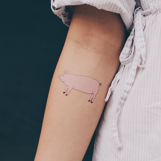 Pig tattoo by julia rothman
