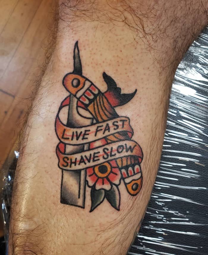 Live fast shave slow by @13badnews