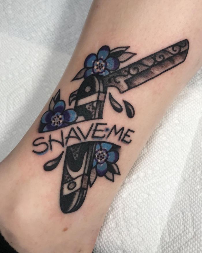 Shave me by @iporkedittattoo